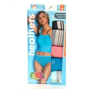 Fruit of the Loom  Cotton Heather Low Rise Briefs